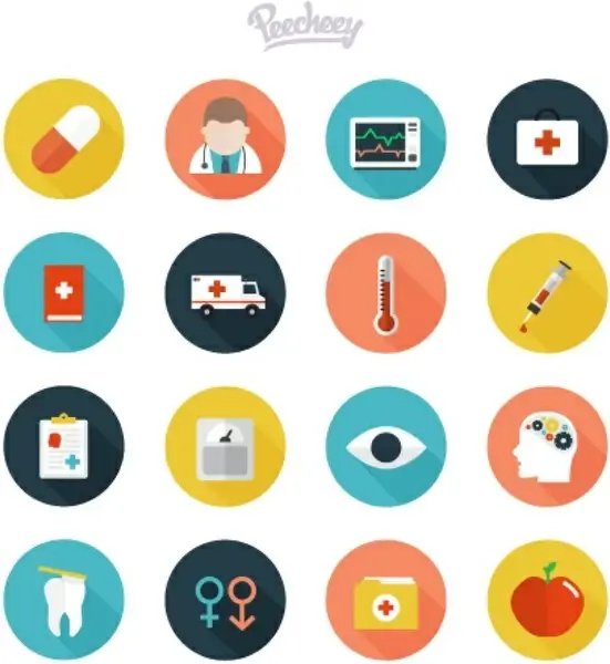 healthcare icons set