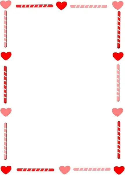 Heart and Candy Border