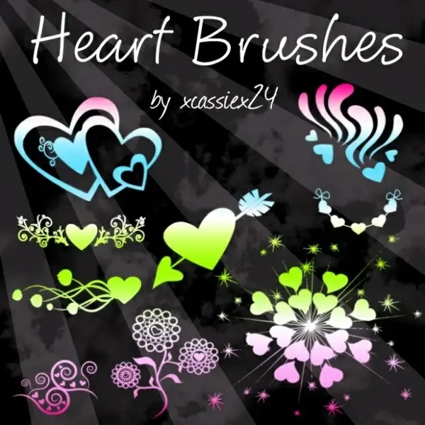 Heart Brushes 