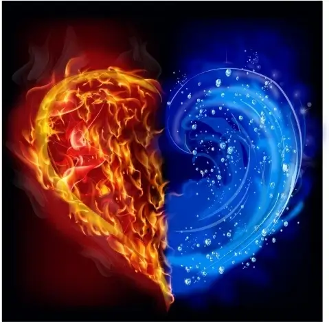 Heart in water and fire