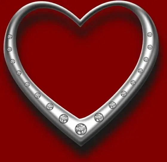 Heart With Diamonds Clip Art Vectors Graphic Art Designs In Editable