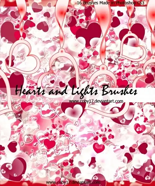 Hearts and Lights Brushes