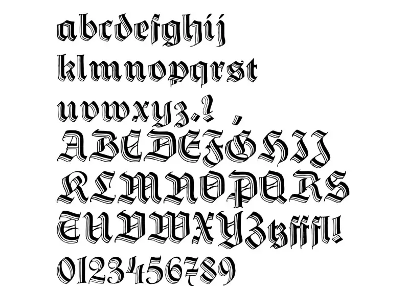 Hansa Gotisch Font in truetype .ttf opentype .otf format free and easy ...
