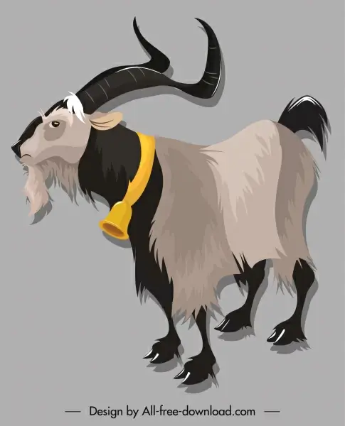 herviborous antelope icon cartoon sketch