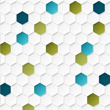 hexagon paper art background vector