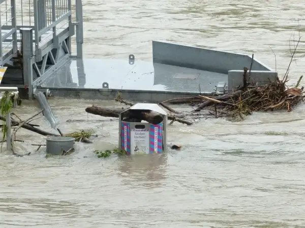 high water garbage can bank