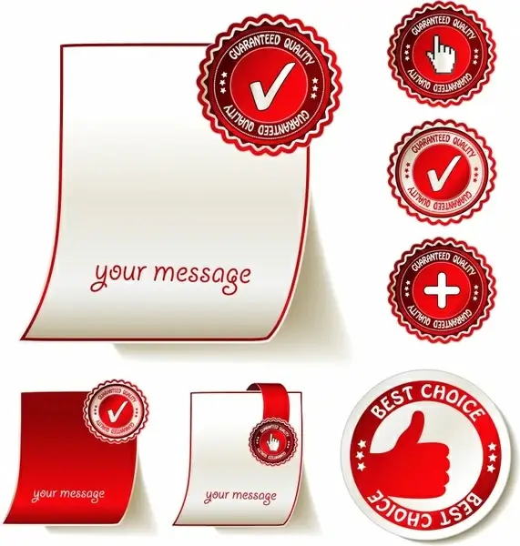 quality stamps templates bright modern circles design