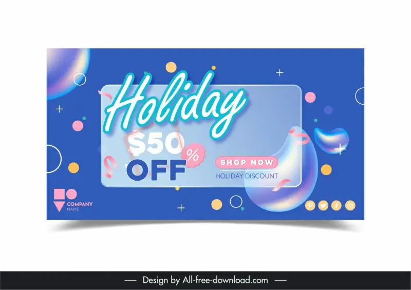 holiday discount background modern dynamic design 