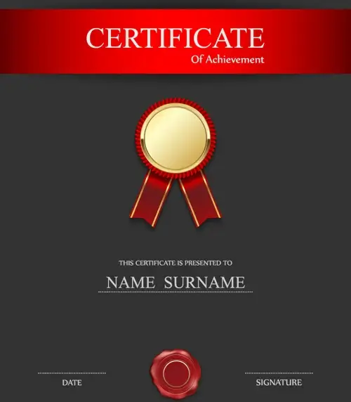 honor certificate creative design vector