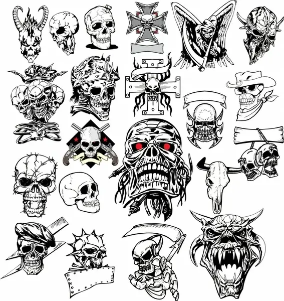 18 Amazing Skull Tattoo Designs – Club Tattoo