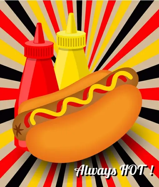 hot dog advertising design