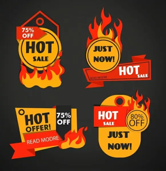 hot sale tags collection flame origami decoration