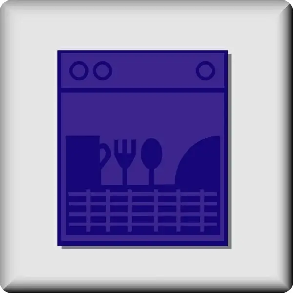 Hotel Icon Dishwasher clip art