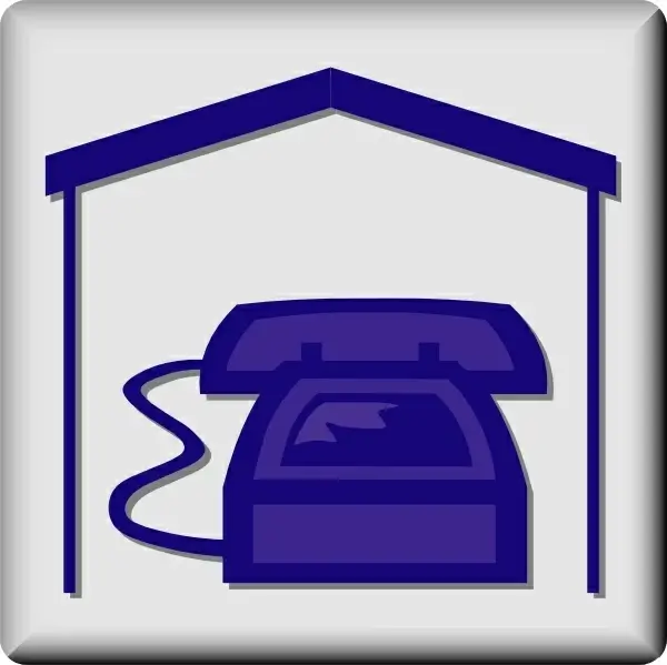 Hotel Icon In Room Phone clip art