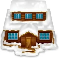 House with snow