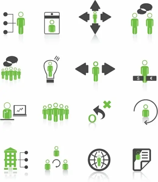 human resource management icons