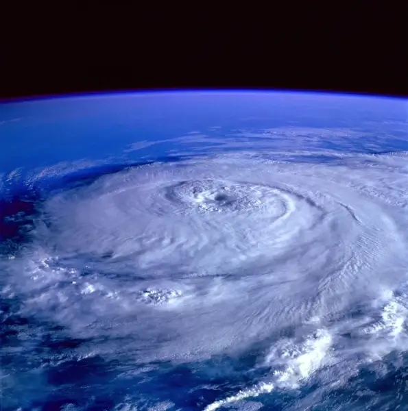 hurricane earth satellite
