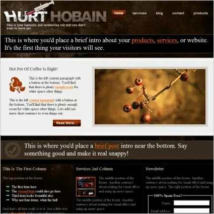 Hurt Hobain 1.0 Template