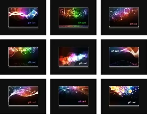 decorative background collection dark colorful lights motion decor