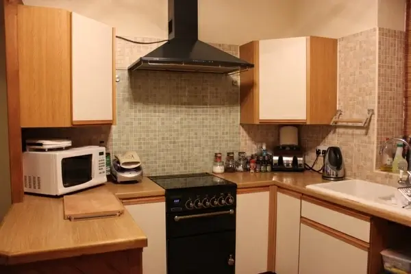 in the kitchen