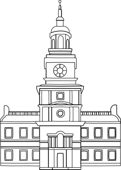 Independence Hall clip art