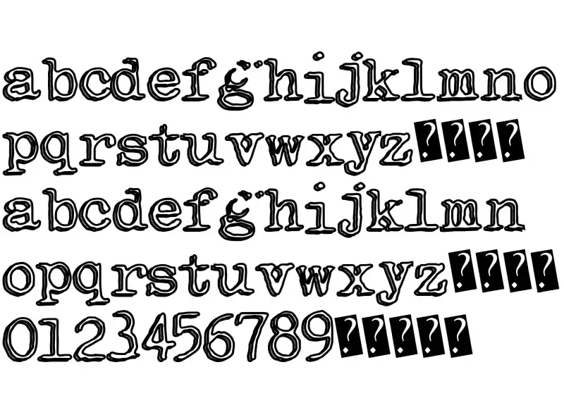 Veteran Typewriter Font in truetype .ttf opentype .otf format free and