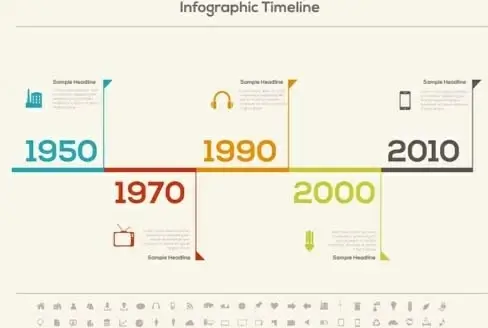 infographic timeline vector template