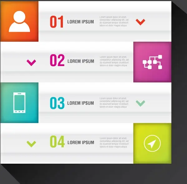 infographic vector illustration with user interfaces and ticks