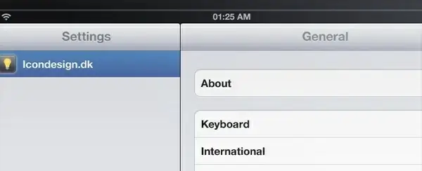 iPad Application Interface