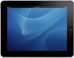 iPad Landscape Blue Background