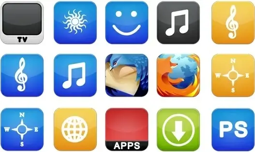 iPhone PNG Icons icons pack
