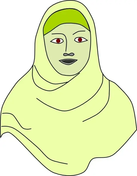 Islamic Hijab Vail Headscarf clip art