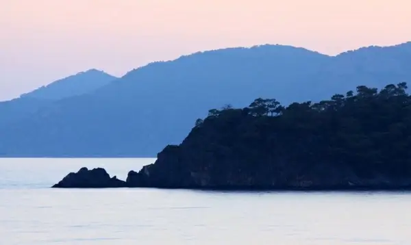 islands at sunset