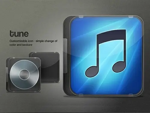 iTunes cover icon PSD