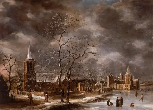 jan beerstraten painting oil on canvas