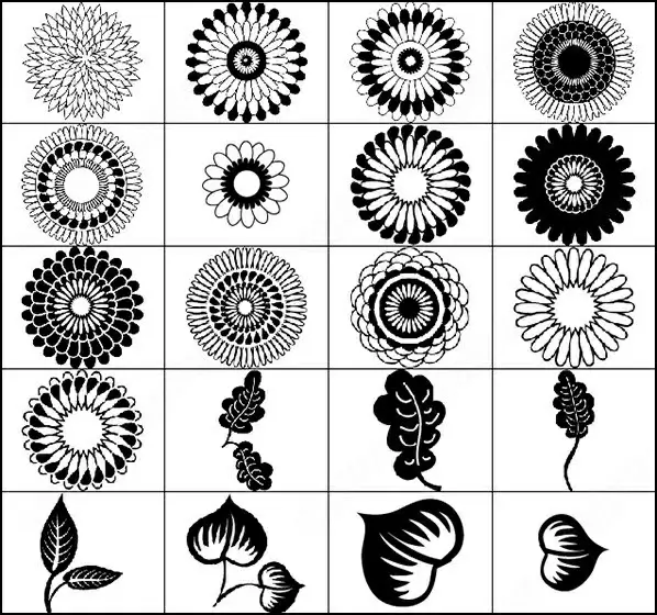 japanese flowers brush