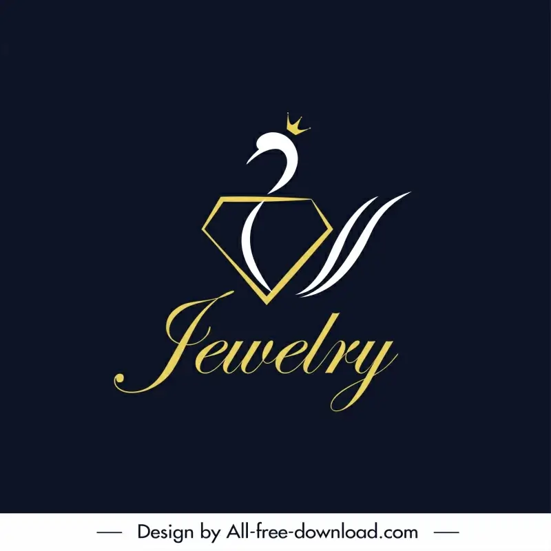 jewelry logotype loon diamond geometry sketch