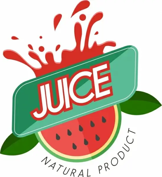 juice advertisement water melon decoration closeup style