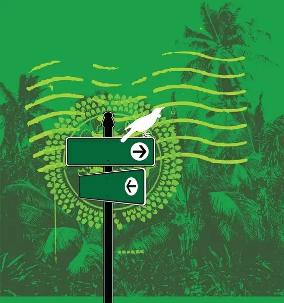 jungle mail vector