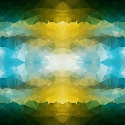 kaleidoscope geometric shapes background vector