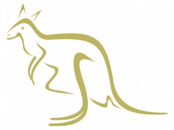 kangaroo line vector