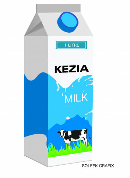 kezia milk packet