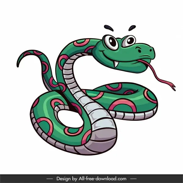 king snake icon funny cartoon sketch