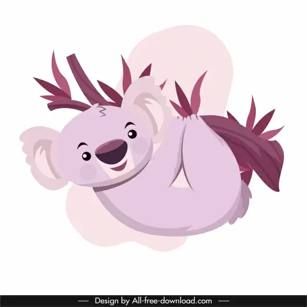 koala species icon cute cartoon sketch