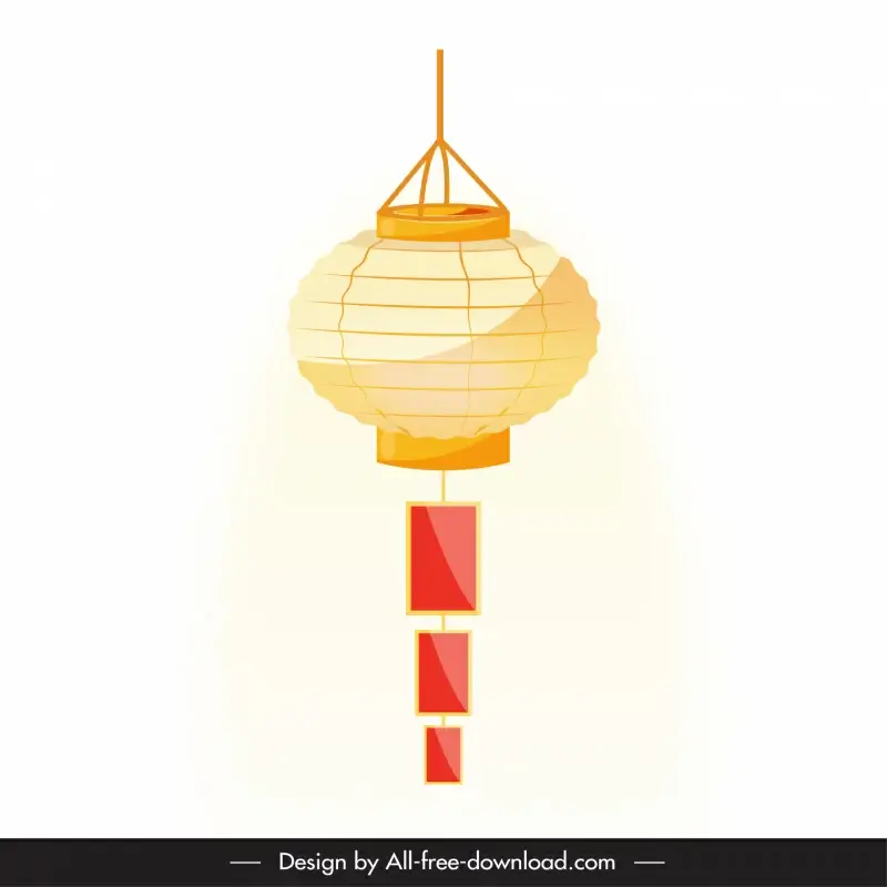 lantern china icon rounded shape elegant classic decor 