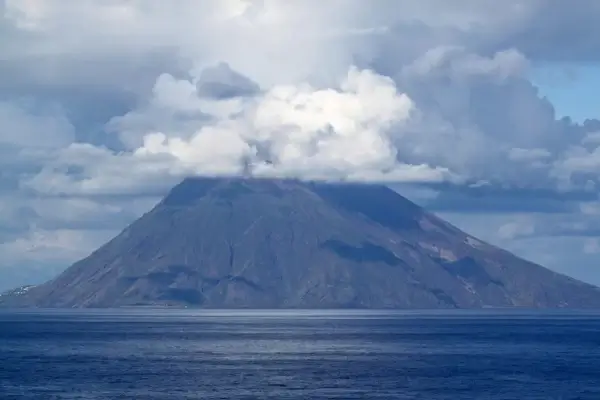 large stromboli volcano