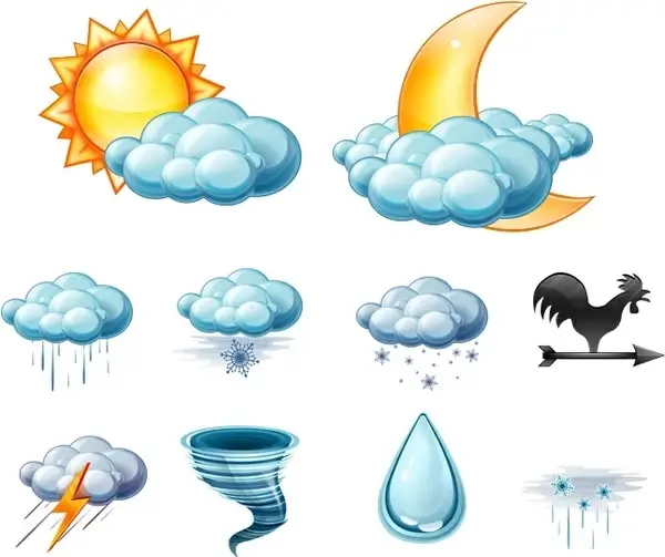 Large Weather Icons icons pack