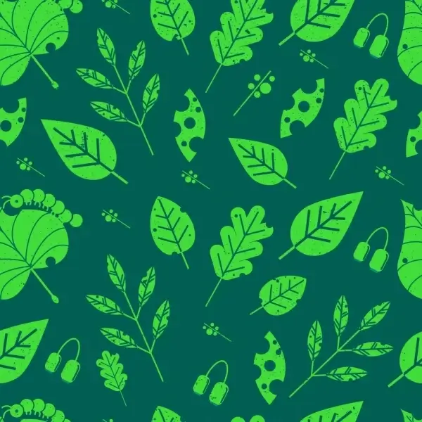 leaf background dark green design