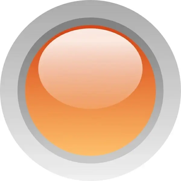 Led Circle (orange) clip art