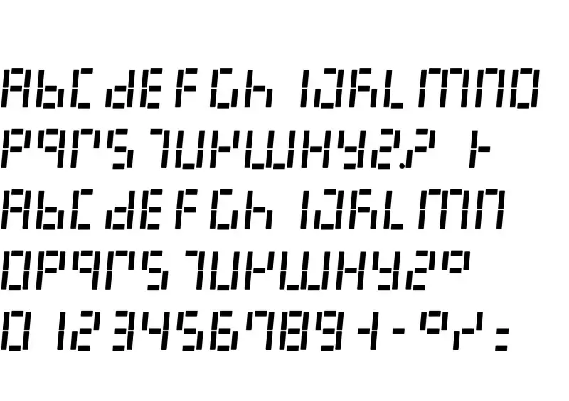 Digital 7 Font in truetype .ttf opentype .otf format free and easy